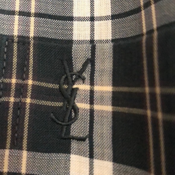 Vintage Yves Saint Laurent Plaid button up. - Picture 4 of 4